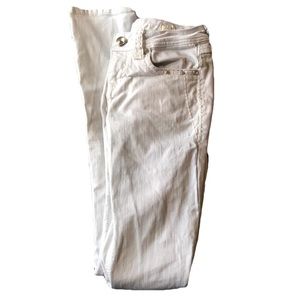 L.A Idol - Jeans - 5 - White with Rhinestones